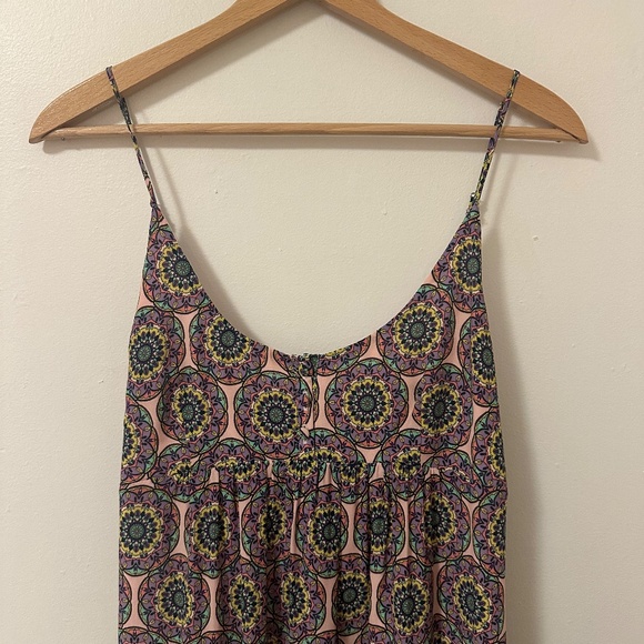 Nicole Miller Silk Long Pink Patterned Dress | Size Small - Picture 2 of 9